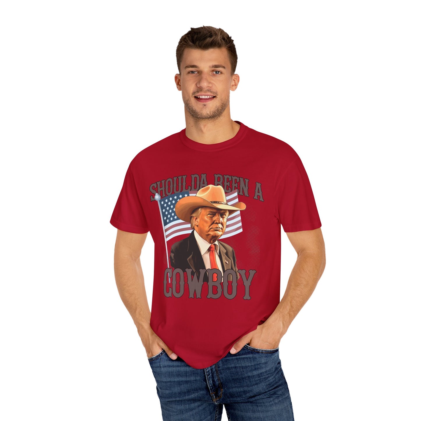 Should've Been a Cowboy Unisex Garment-Dyed T-shirt