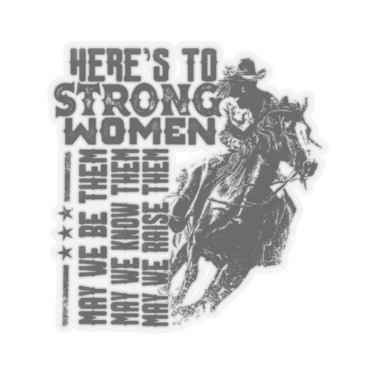 Stickers - Strong Women Empowerment Cowgirl Riding Horse Quote Design