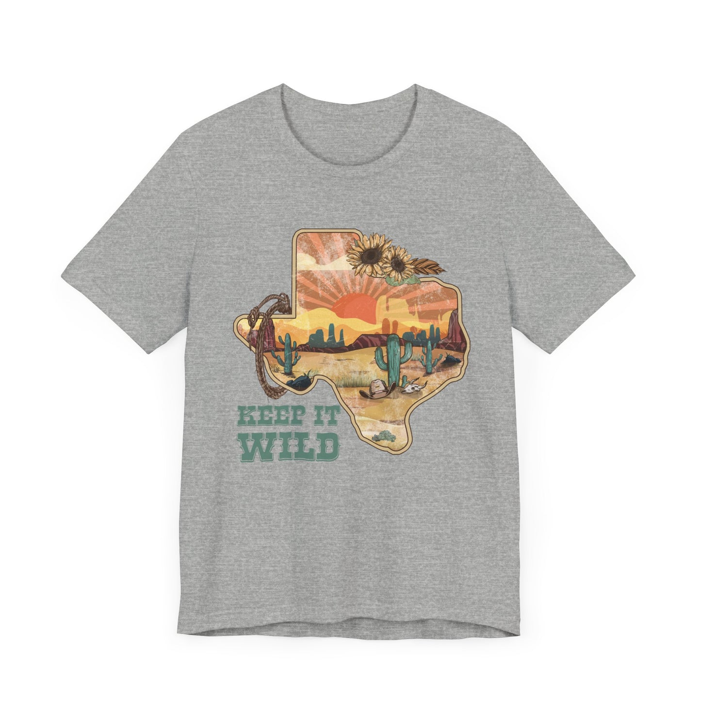 Texas State Landscape Short Sleeve Tee