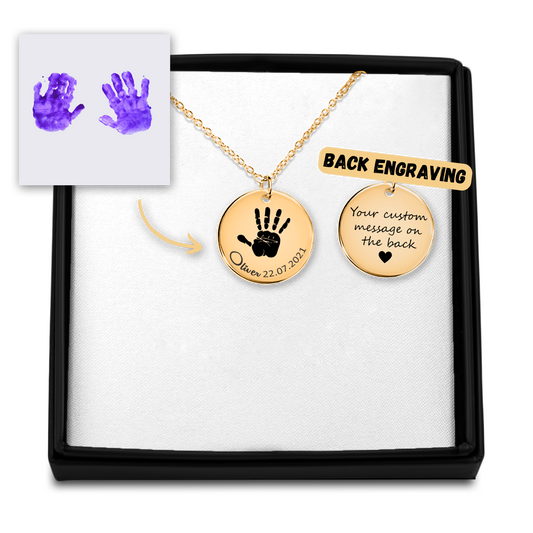 Cowgirl In Twine’d Actual Hand Print Necklace