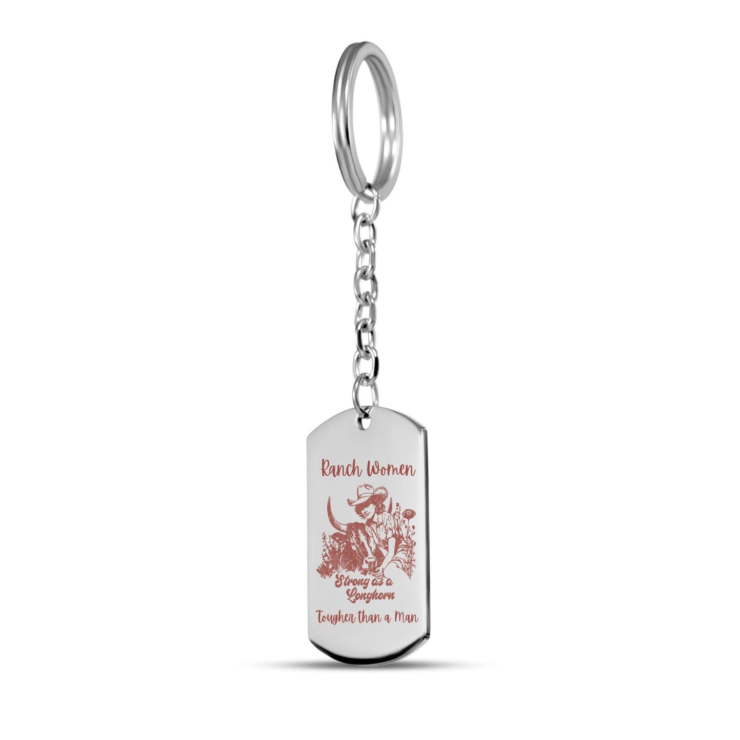 Cowgirl In Twine'd "Ranch Women" Tag Keychain