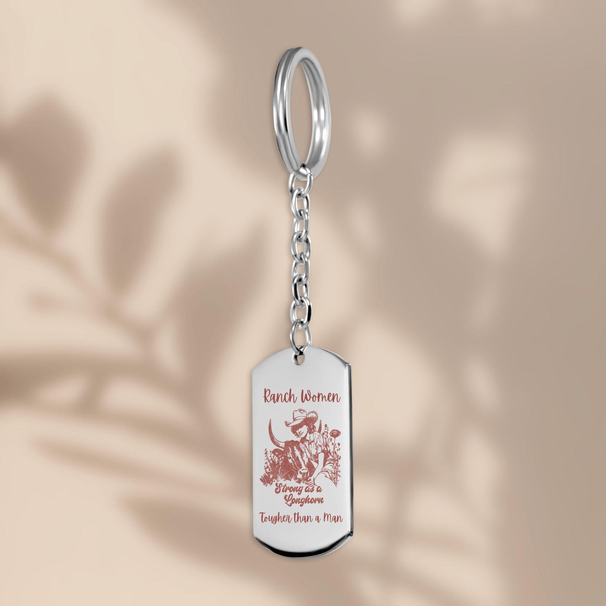 Cowgirl In Twine'd "Ranch Women" Tag Keychain