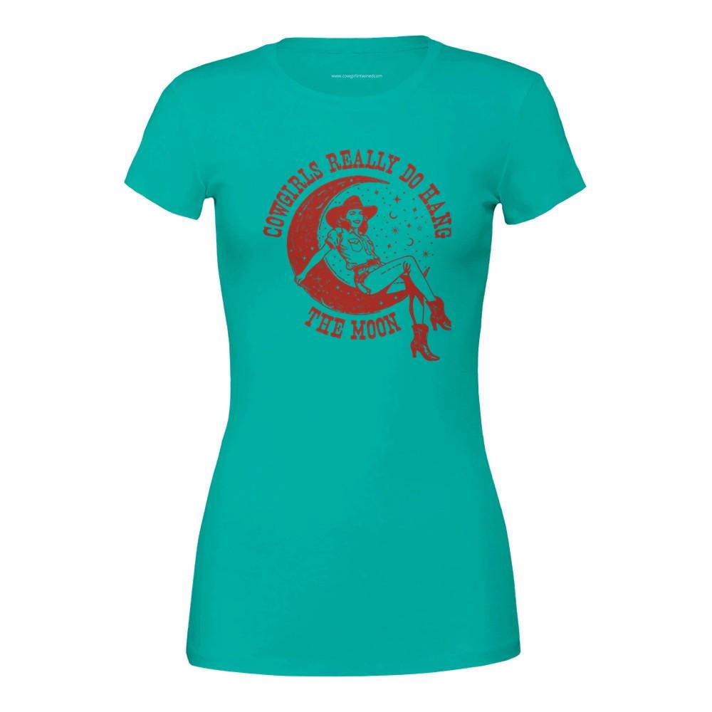 Cowgirl In Twine'd "Cowgirls Hung the Moon" Women's Graphic Tee