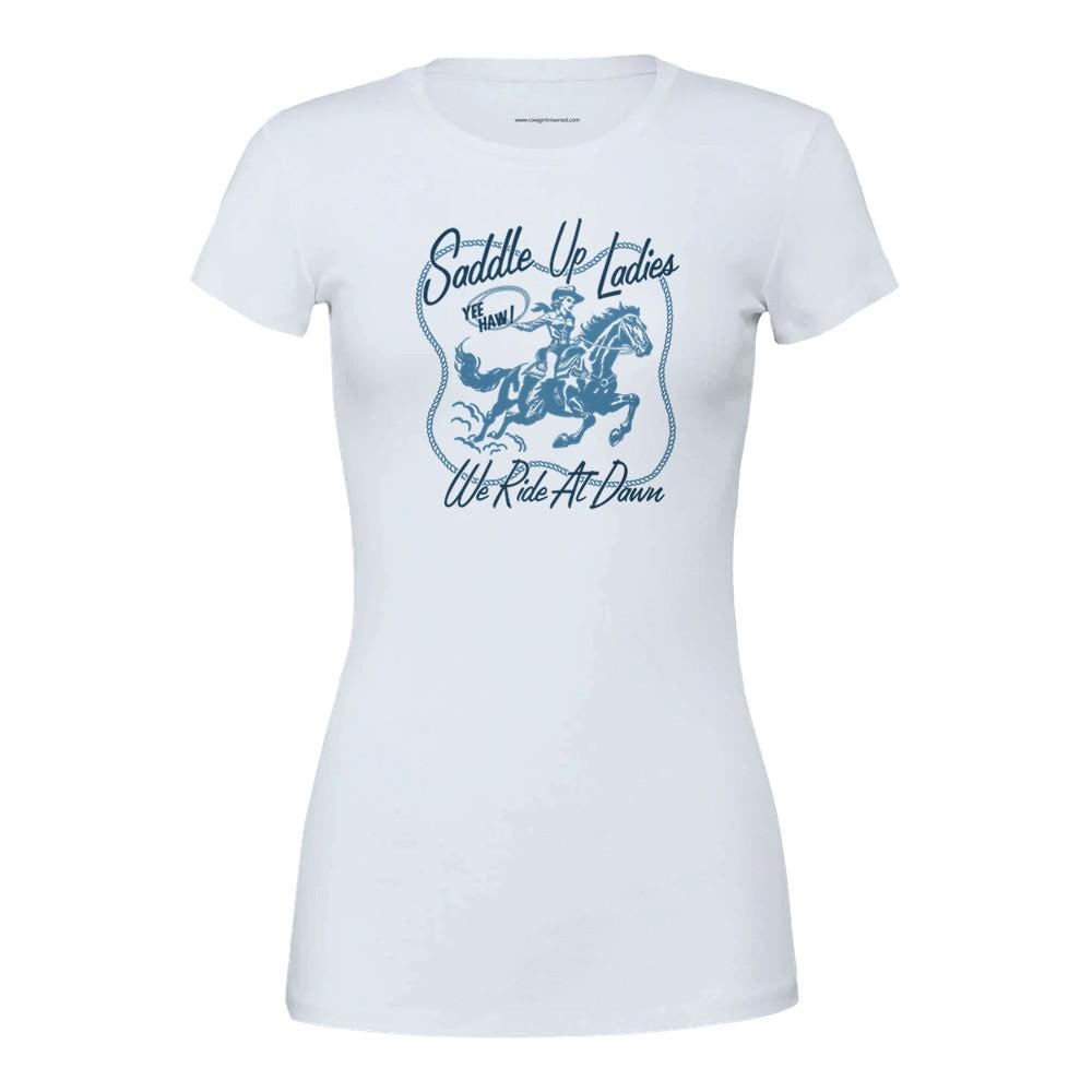 Cowgirl In Twine'd "Saddle Up" Women's Graphic Tee