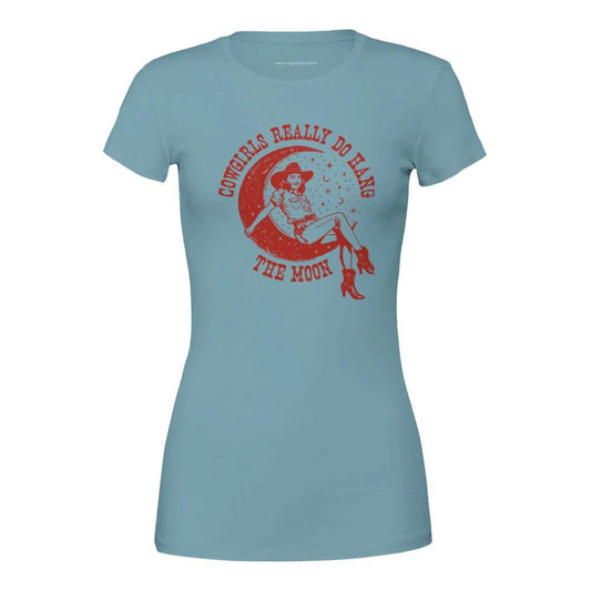 Cowgirl In Twine'd "Cowgirls Hung the Moon" Women's Graphic Tee